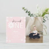 デイジーワイルドワンパーティーボヘミアン最初の誕生日のinvi 招待状 (スタンド正面)