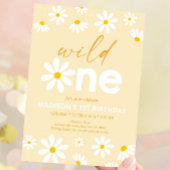 デイジーワイルドワンファースト誕生日 招待状