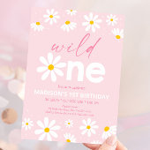 デイジーワイルドワンファースト誕生日 招待状