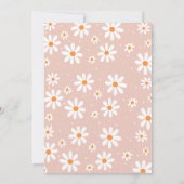 デイジーワイルドワン1歳の誕生日パーティの招待状 招待状 (裏面)