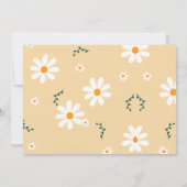 デイジーワイルドワン1歳の誕生日パーティーボホフォト 招待状 (裏面)