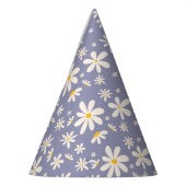 デイジーワイルドワン1stバースデーボホパープル パーティーハット (左)