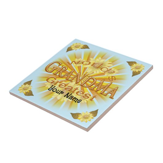 デイジーワールド最大のおばあちゃん タイル (側面)