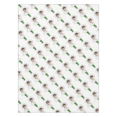 デイジーヴィンテージかわいい花の子ガールキッズ テーブルクロス (正面)