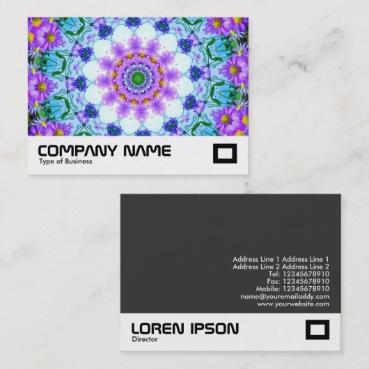 デイジー万華鏡のように千変万化するパターン 名刺 (正面/裏面)