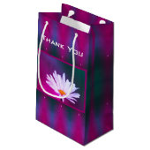 デイジー付きターコイズ スモールペーパーバッグ (裏面アングル)