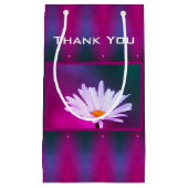 デイジー付きターコイズ スモールペーパーバッグ (正面)