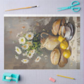 デイジー付きモーニングティーDecompageティッシュペーパー 薄葉紙 (クラフト)