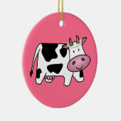 デイジー付き立牛 セラミックオーナメント (右)