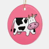 デイジー付き立牛 セラミックオーナメント (左)