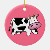 デイジー付き立牛 セラミックオーナメント (裏面)