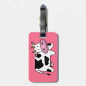 デイジー付き立牛 ラゲッジタグ (裏面縦)