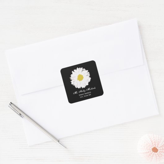 デイジー住所 シールシール スクエアシール (封筒)
