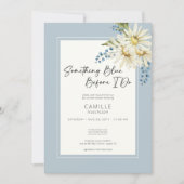 デイジー何か青い前に私はブライダルシャワー 招待状 (正面)