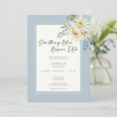 デイジー何か青い前に私はブライダルシャワー 招待状 (スタンド正面)