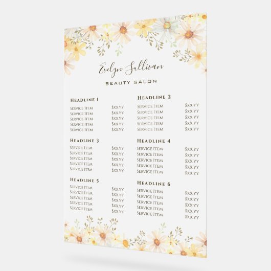 デイジー価格表 アクリルサイン