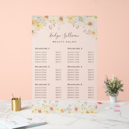 デイジー価格表 アクリルサイン (ウェディング)