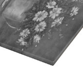 デイジー入り青い投手 カッティングボード (角)