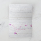 デイジー内の水玉模様リボ感謝していン カード (内部)