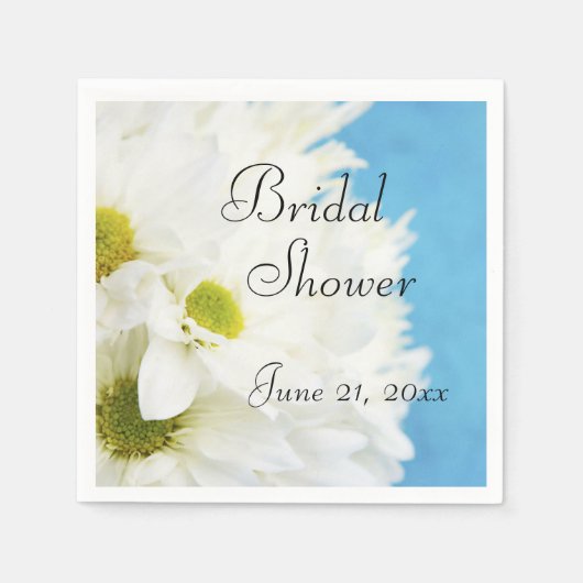 デイジー写真 スタンダードカクテルナプキン (正面)