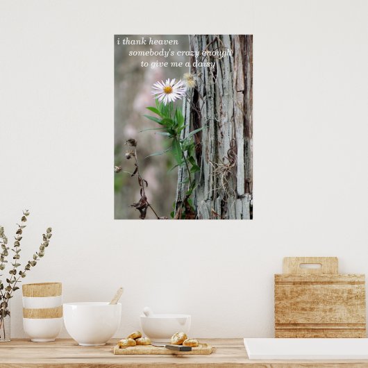 デイジー写真 ポスター (キッチン)