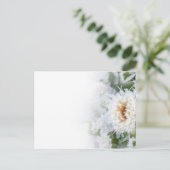 デイジー凍っていの冬の雪と氷 インビテーションポストカード (スタンド正面)