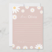 デイジー初誕生日タイムカプセルカード 招待状 (正面)