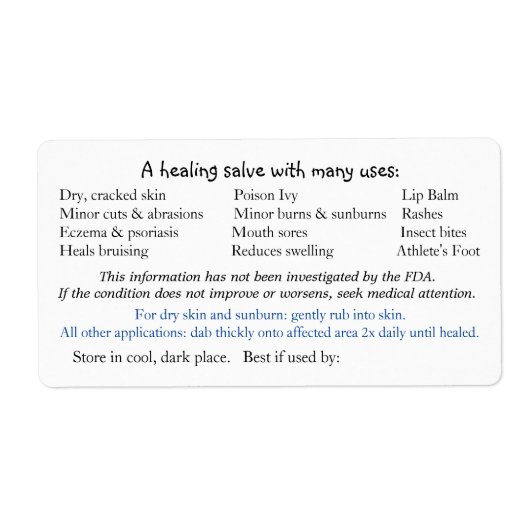 デイジー前面の背面ラベル ラベル (正面)