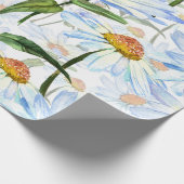 デイジー包装紙フラワーホワイト ラッピングペーパー (角)