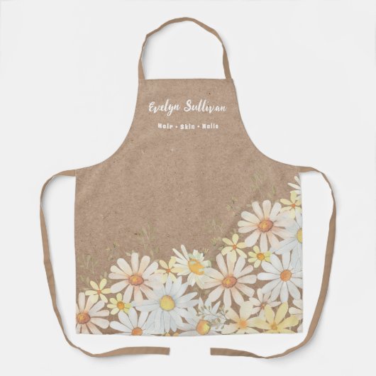 デイジー及びクフェイクラフト紙美しいプロフェッショナル エプロン (正面)
