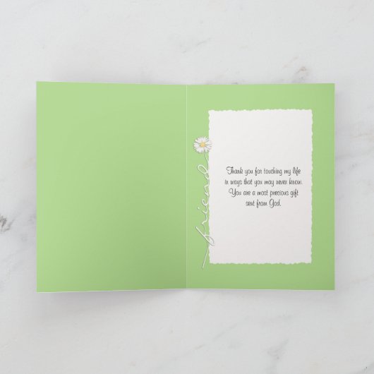 デイジー友情 カード (内部)