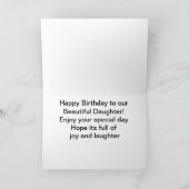 デイジー反射 – ハッピーバースデー娘 カード (内部)