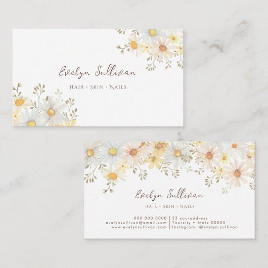 デイジー名刺 名刺 (正面/裏面)