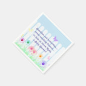 "デイジー園" – 詩 スタンダードカクテルナプキン (角)