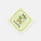 デイジー子猫顔プルフェクトバースデーパーティー スタンダードカクテルナプキン (角)