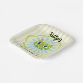 デイジー子猫顔プルフェクトバースデーパーティー ペーパープレート (傾斜あり)