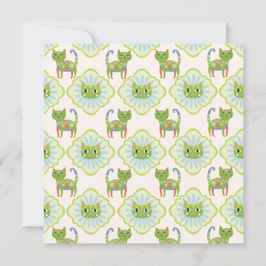 デイジー子猫顔プルフェクトバースデーパーティー 招待状 (裏面)