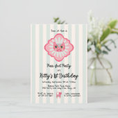 デイジー子猫顔プルフェクトバースデーパーティー 招待状 (スタンド正面)