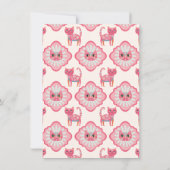 デイジー子猫顔プルフェクトバースデーパーティー 招待状 (裏面)