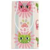 デイジー子猫顔プルフェクト誕生日 スモールペーパーバッグ (正面)