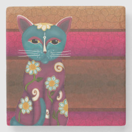 デイジー子猫 ストーンコースター
