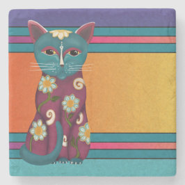 デイジー子猫 ストーンコースター