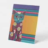 デイジー子猫 台座サイン (正面)