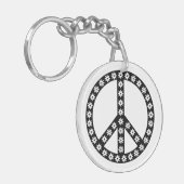 デイジー平和の象徴 キーホルダー (正面左)