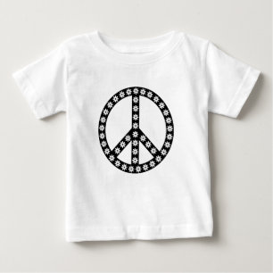 デイジー平和の象徴 ベビーTシャツ