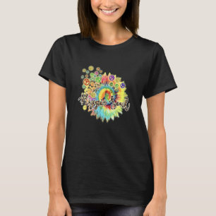 デイジー平和サイン花 Tシャツ