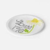 デイジー彼は私を紙皿愛します ペーパープレート (アングル)