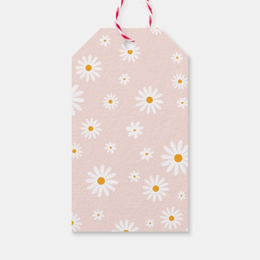 デイジー恋しく思ピンクonederful 1st誕生日 ギフトタグ (裏面)
