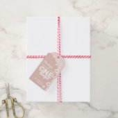 デイジー恋しく思ピンクonederful 1st誕生日 ギフトタグ (より糸付き)