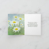 デイジー悔やみや弔慰fromファミリーサンキューユー サンキューカード (内部)
